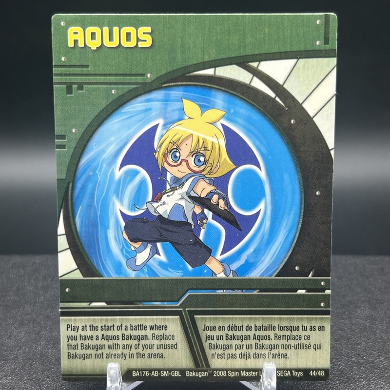 Aquos 44/48 BA176-AB-SM-GBL Green Ability Bakugan Battle Brawlers Card