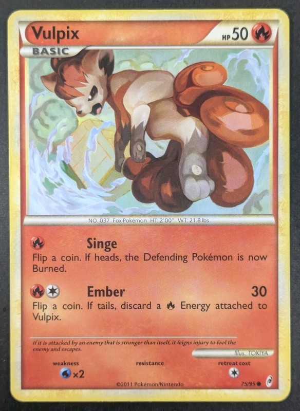 Vulpix 75/95 Call of Legends Regular Lightly Played