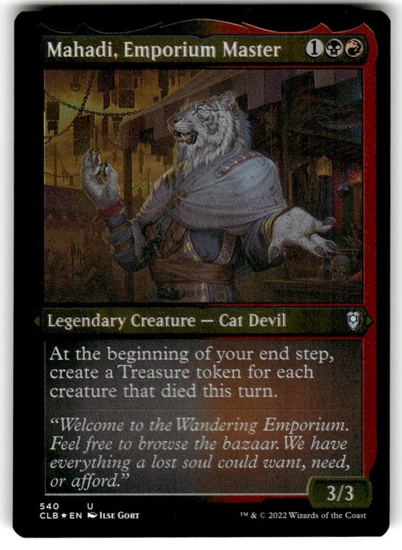 Mahadi Emporium Master ETCHED FOIL Commander Legends Baldurs Gate NM