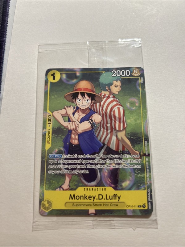 Sealed One Piece CCG Monkey.D.Luffy OP10-111 Promo