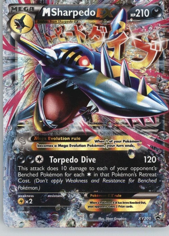 M Sharpedo EX XY200 Holo Promo XY Promo Pokemon Near Mint