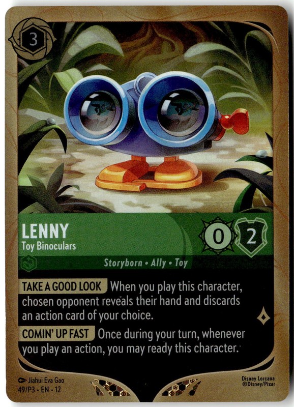 Disney Lorcana TCG Lenny Toy Binoculars 49/P3 Foil Promo