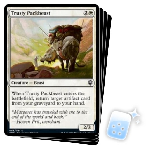 Trusty Packbeast X4 M/NM Magic: The Gathering MTG Commander Legends