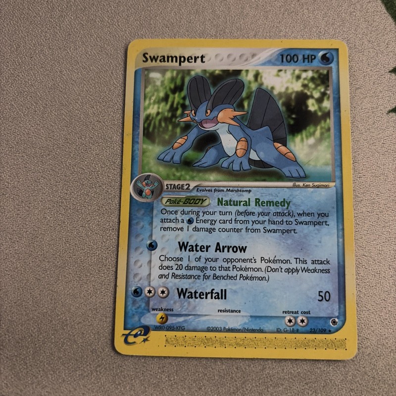 Swampert – Rare RS Ruby and Sapphire 23/109 MP