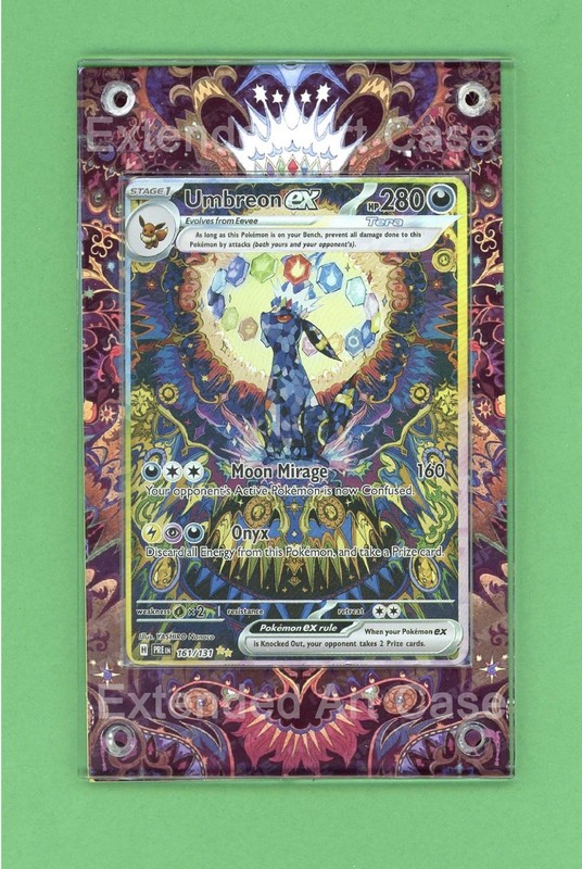 Umbreon EX SIR 161/131 Prismatic Evolutions Pokemon Extended Artwork Case gallery
