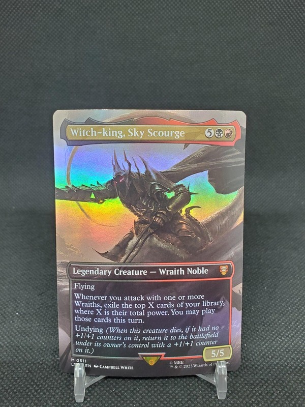 Witch-king, Sky Scourge Borderless FOIL Lord of the Rings Tale NM MTG