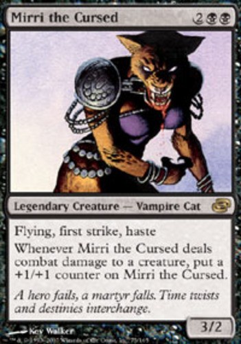 1 x Mirri the Cursed – Planar Chaos – Heavy Play – MTG