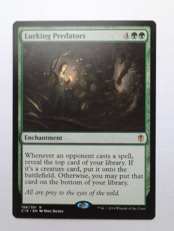 MTG Lurking Predators (C16) Commander 2016 Regular Rare 156/351