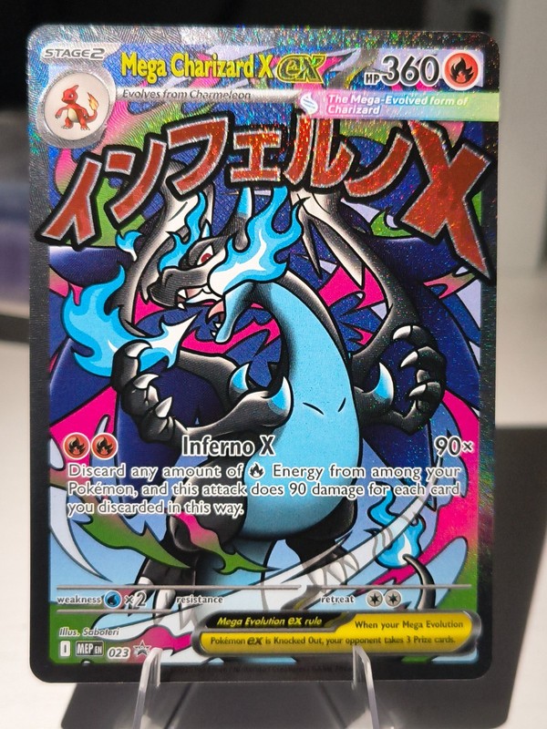 Mega Charizard X ex 023 Me: Mega Evolution Promo Holo