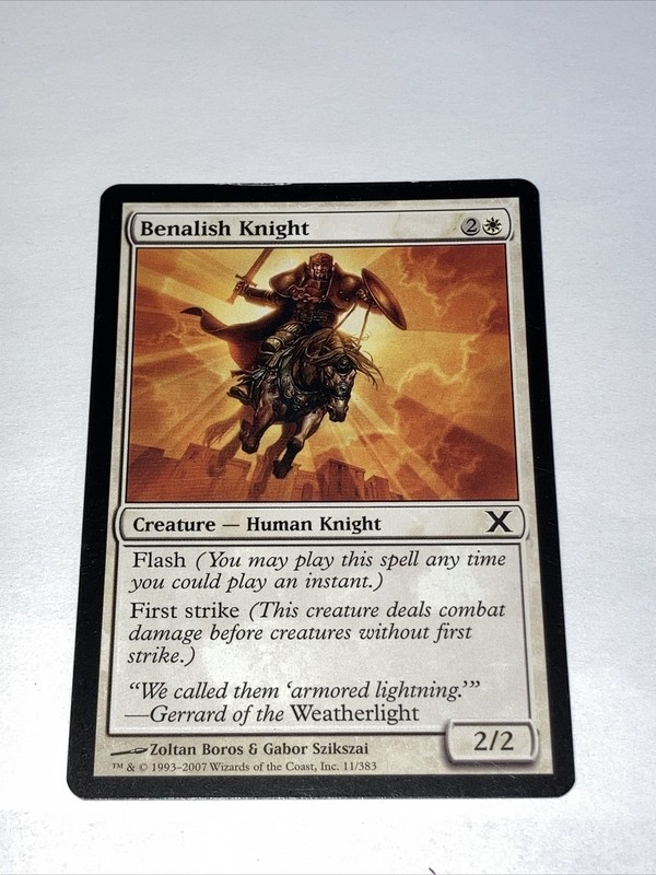 BENALISH KNIGHT Magic the Gathering Card