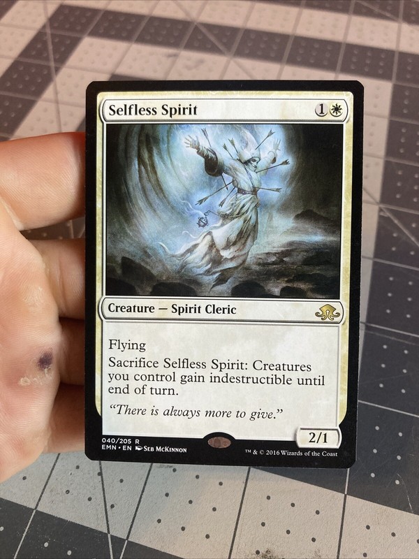2016 MTG Commander Legends: Battle For Baldur’s Gate Selfless Spirit 040/205