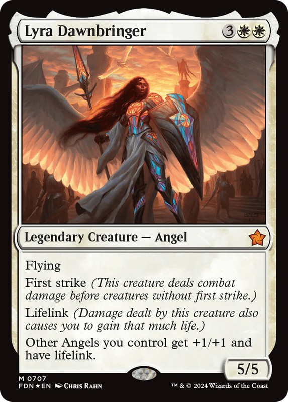 Lyra Dawnbringer [Foundations] Foil Near Mint