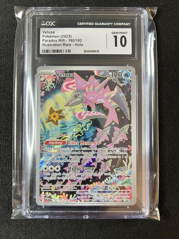 2023 Pokemon SV04: Paradox Rift Veluza 192/182 CGC 10 Gem Mint ILLUSTRATION RARE