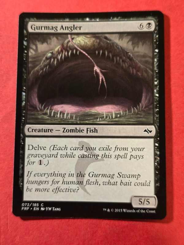 2015 Magic The Gathering Fate Reforged #72 Gurmag Angler, C, Blk, NF, cd1