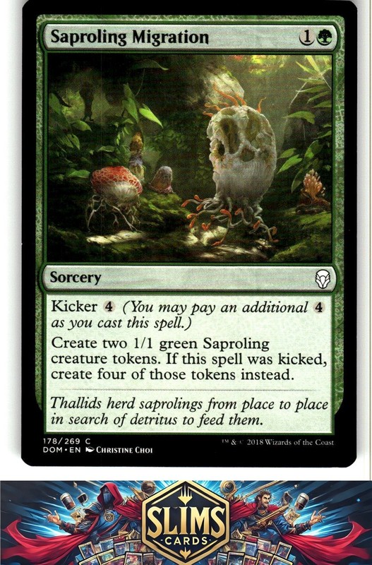 Magic the Gathering MTG Dominaria Saproling Migration #178 Buy 2 Get 1