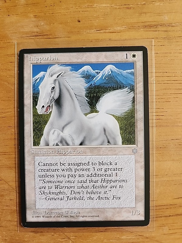 HIpparion – Ice Age – MTG Magic – Uncommon – White Creature