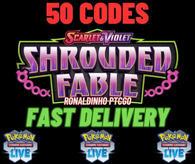50x Shrouded Fable Codes Booster Pokémon TCG LIVE – PTCGL – SENT FAST