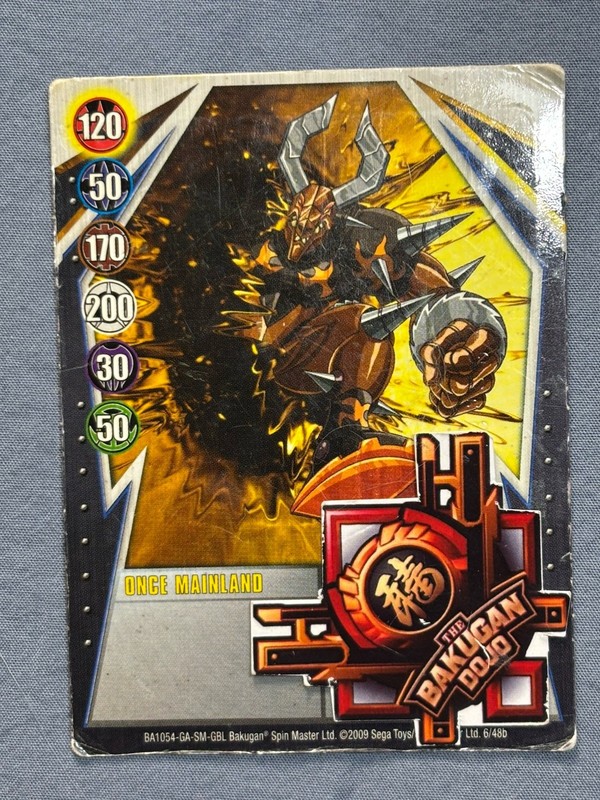 Bakugan Gundalian Invaders Once Mainland Silver Gate Card 6/48b Ser#003088JF gallery