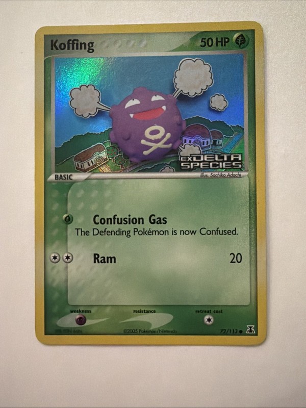 Koffing 72/113 Delta Species Reverse Holo Pokemon