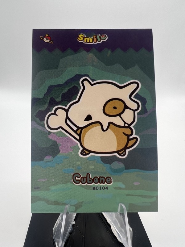 Cubone #104 – Cracked Ice Holo – Smile Card Database- Pokemon