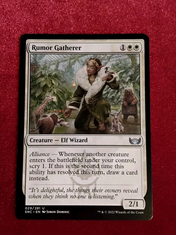 MTG – Streets of New Capenna #29 U : Rumor Gatherer 🔥 Unplayed Mint+