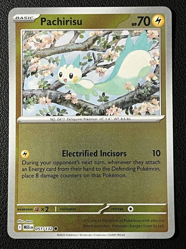Pachirisu #051/132 Me01: Mega Evolutions Reverse Holo Pokemon TCG