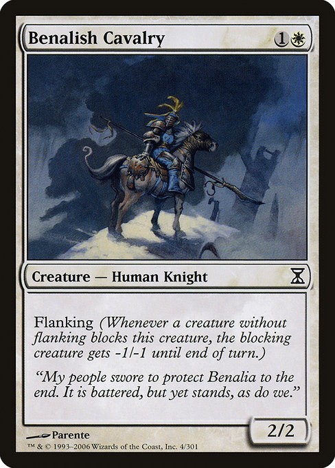 [MTG] Benalish Cavalry (004) (TSP) LP-HP
