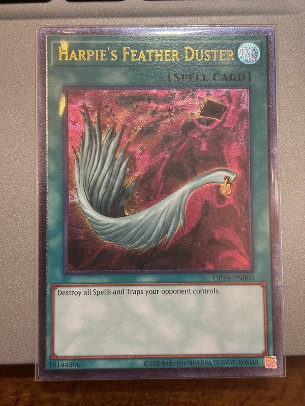 YUGIOH! Harpie’s Feather Duster OP24-EN003 Ultimate Rare NM