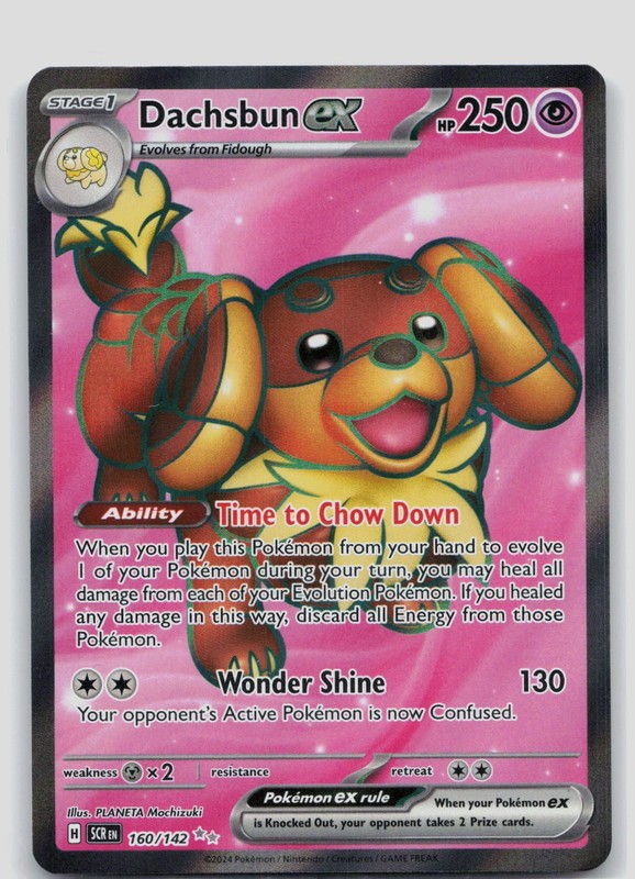 Dachsbun ex Holo Ultra Rare SV07: Stellar Crown 160/142 NM