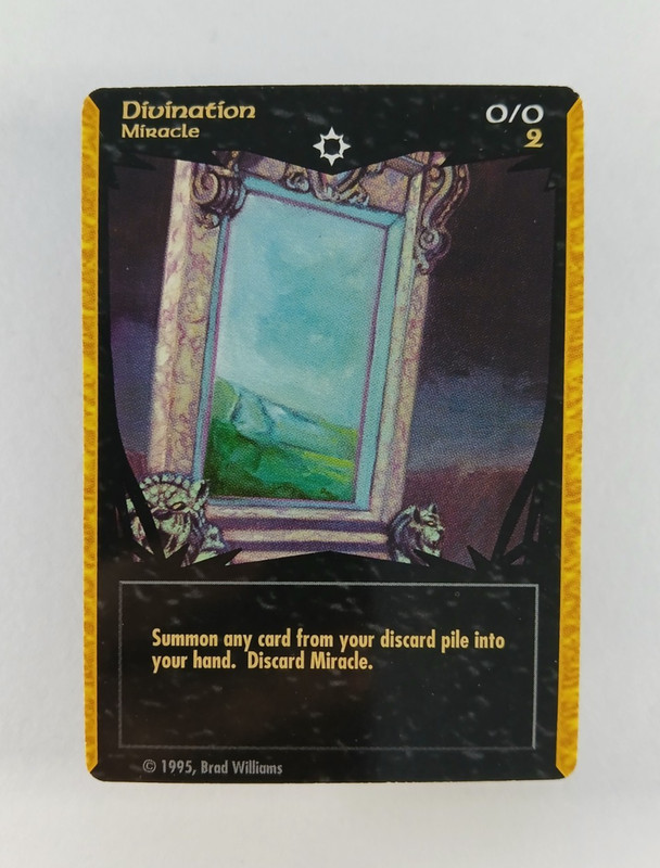 Divination – Tempest of the Gods CCG card (1995) Rare, Brad Williams