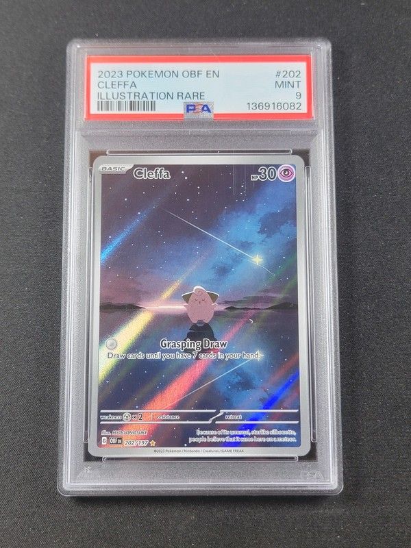 Cleffa 202/197 PSA 9 Pokemon Obsidian Flames Illustration