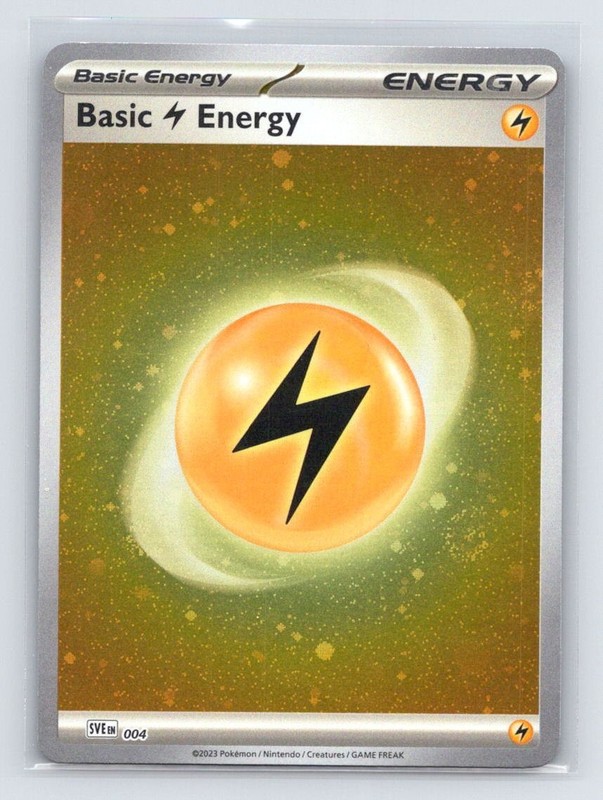 SVE: Scarlet & Violet Energies #004 Basic Lightning Energy (Cosmos Holo)