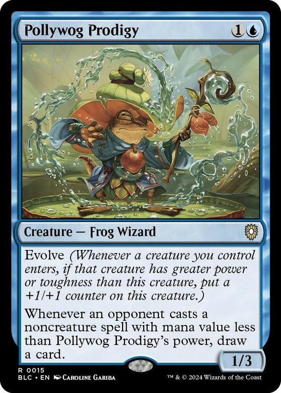 Pollywog Prodigy 0015 MTG BLC Rare NP