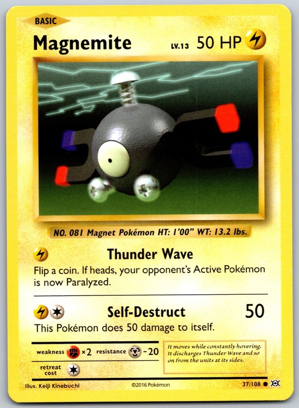 Magnemite Common XY – Evolutions 37/108 NM