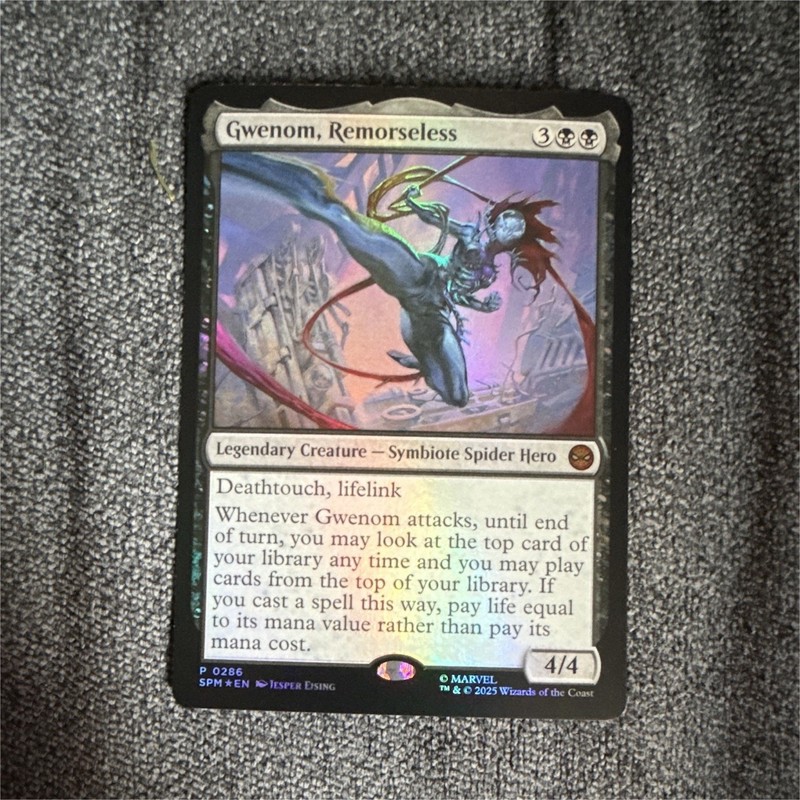 MTG Marvel’s Spider-Man Gwenom, Remorseless P0286 Promo Foil 2025