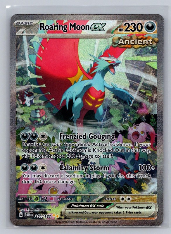 Roaring Moon ex 251/182 Special Illustration Rare Paradox Rift Pokemon Near Mint