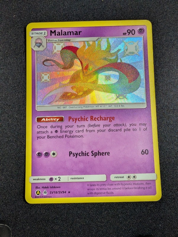 Malamar SV18/SV94 Holo Hidden Fates: Shiny Vault NM – B