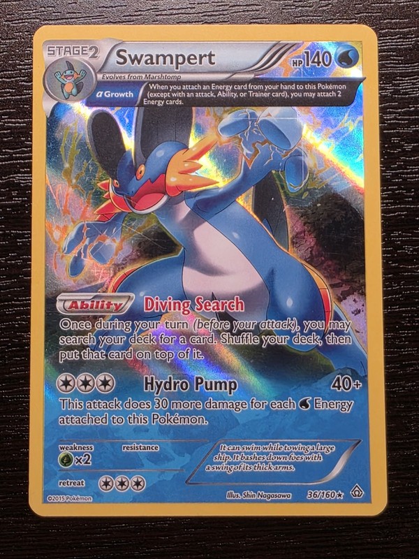 Swampert (Alpha) 36/160 XY - Primal Clash Holo gallery