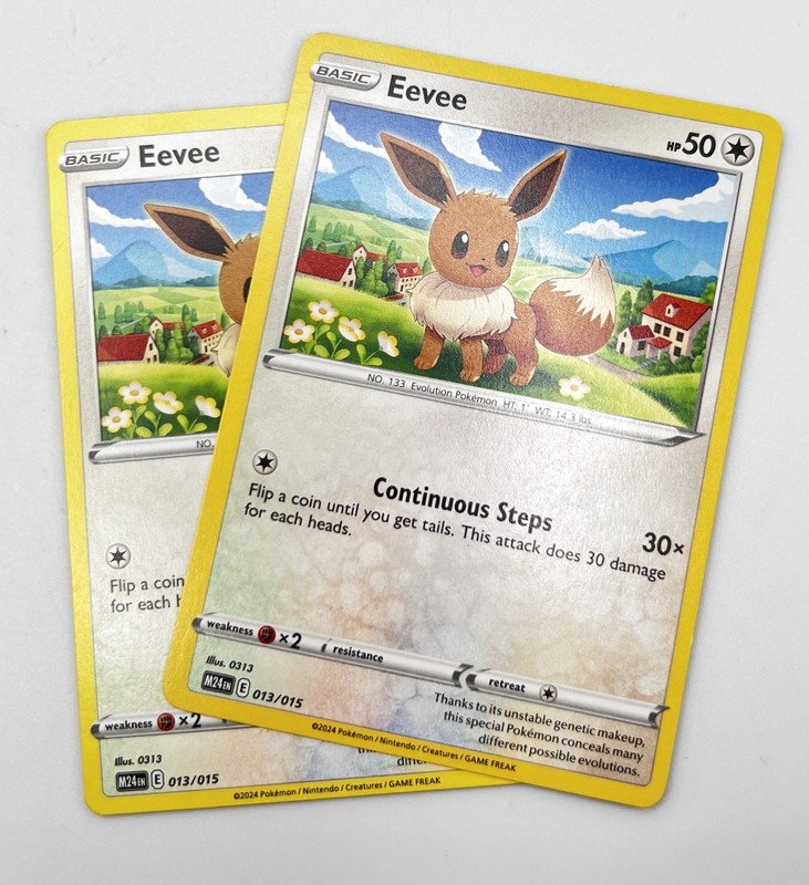 Eevee 013/015 Pokémon Card 2024 McDonalds LP x2 2x