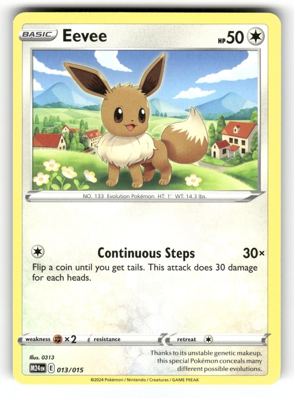 Eevee NM 013/015 McDonald’s Promos 2024 Pokemon Promo