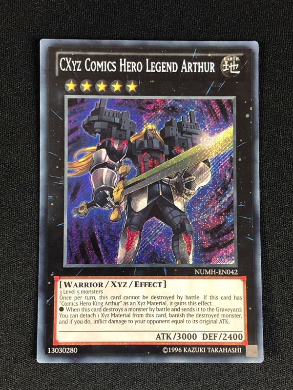 YUGIOH CXYZ COMICS HERO LEGEND ARTHUR NUMH-EN042 SECRET