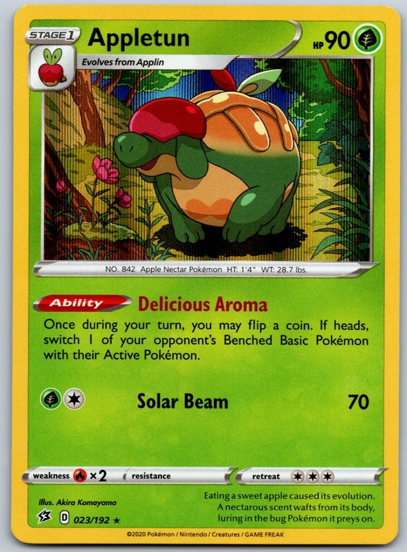 Appletun Holo Holo Rare SWSH02: Rebel Clash 023/192 NM