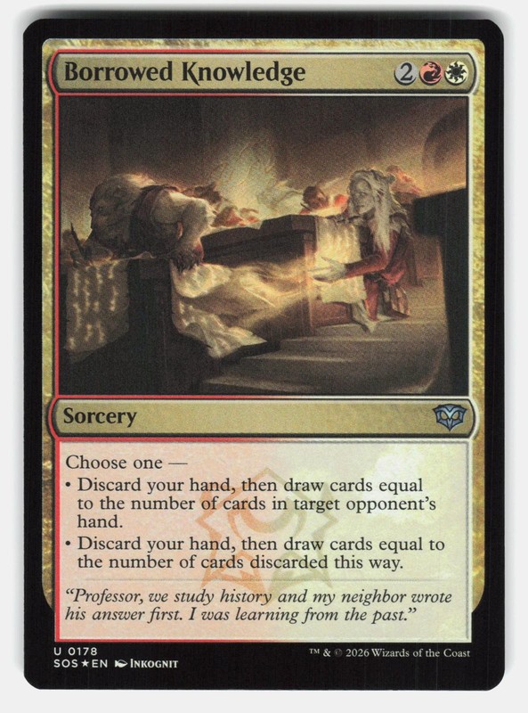 BORROWED KNOWLEDGE FOIL – Magic: The Gathering – INKOGNIT NM/M