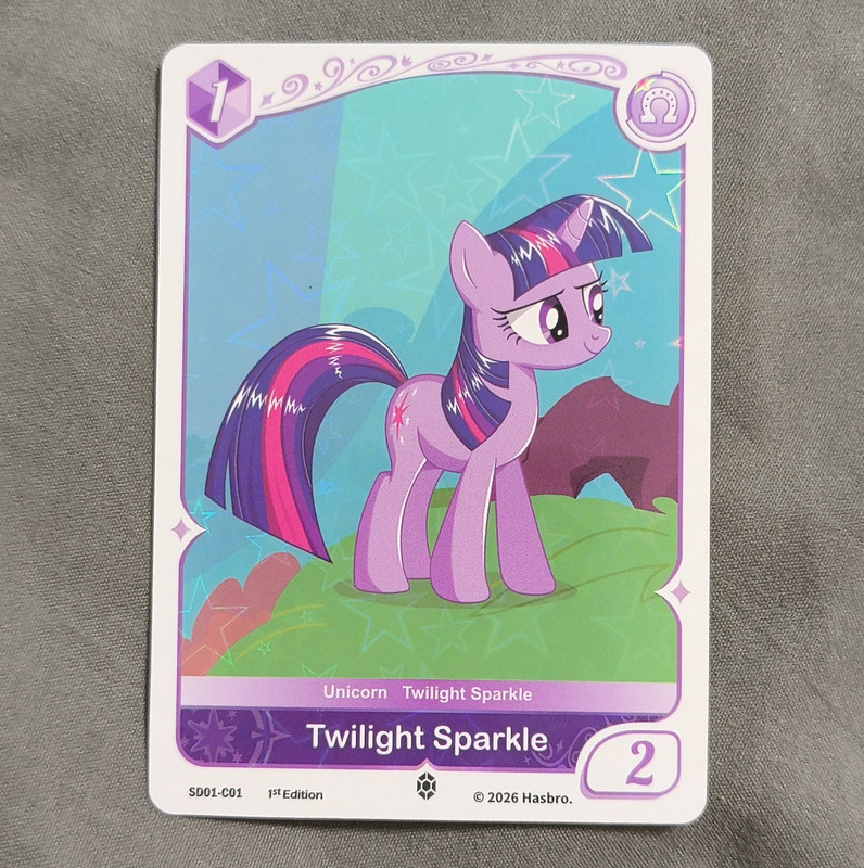 Hasbro My Little Pony Twilight Sparkle Unicorn 1st Ed Holo SD01-C01