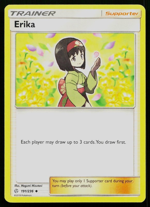 ERIKA 191/236 UNCOMMON COSMIC ECLIPSE POKEMON NM