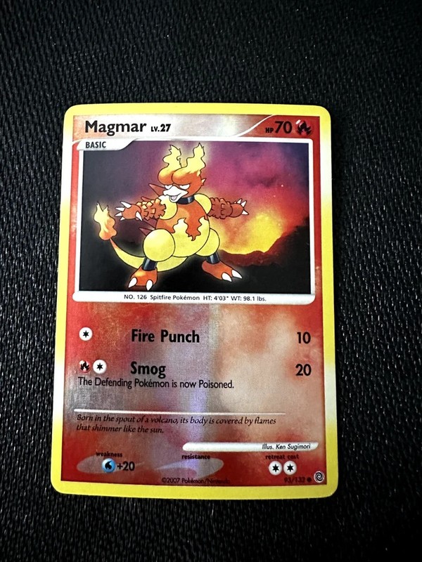 Magmar 93/132 Secret Wonders Reverse Holo Pokemon Card