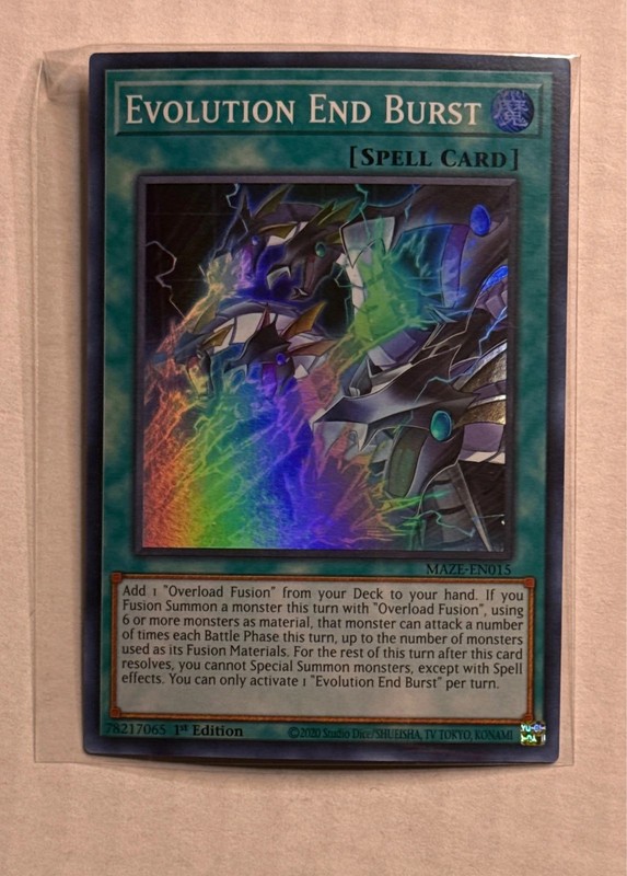 Evolution End Burst MAZE-EN015 Maze of Memories Ultra Rare NM Yu-Gi-Oh