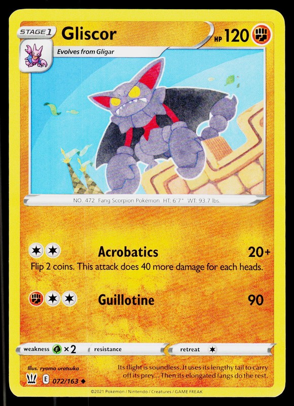 Gliscor SWSH05: Battle Styles #072/163 Uncommon