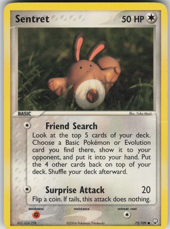 Pokemon TCG Sentret Common Team Rocket Returns 75/109