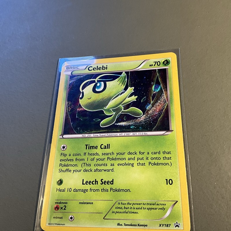 Celebi XY187 - XY Holo BLACK STAR PROMO - TOMOKAZU KOMIYA - LP+ - Pokemon TCG gallery